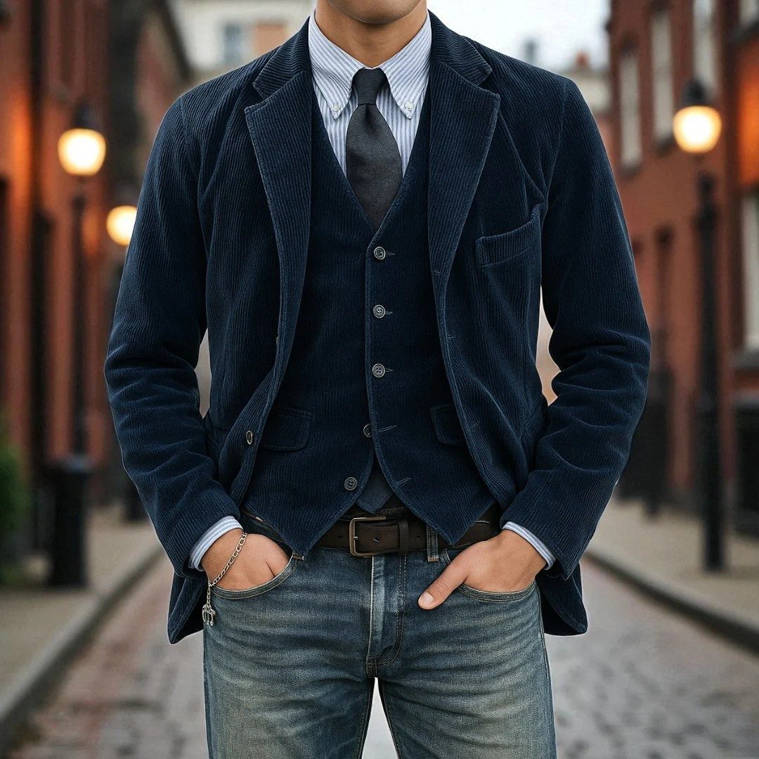 Van Delft Mode® | 2-DELIGE PAK: BLAZER EN VEST