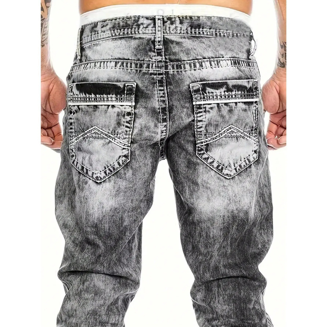 Comfort Stretchjeans voor Heren – Tijdloos Minimalistisch Design, Perfect voor Zomerdagen