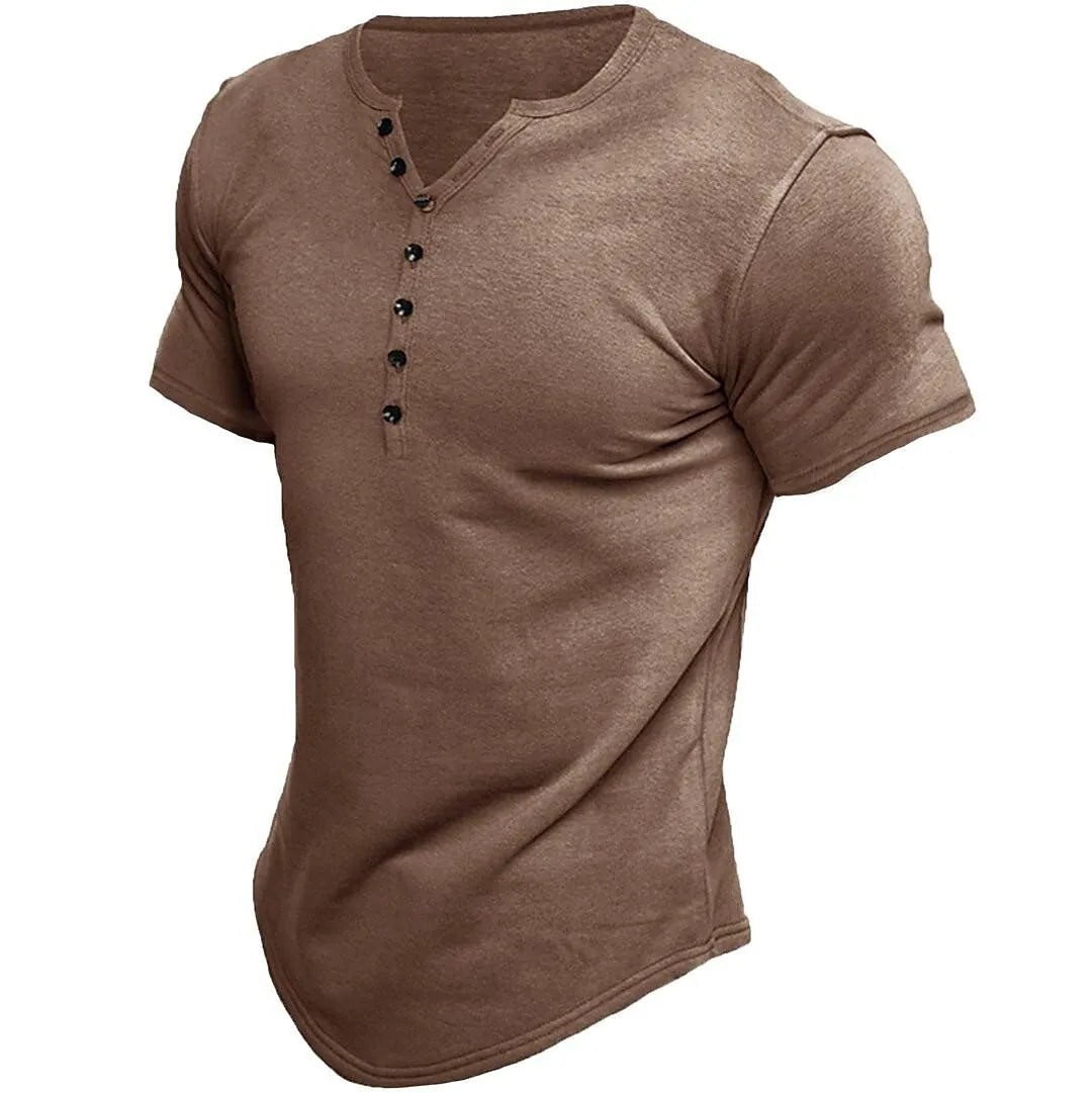 Henley Shirt Korte Mouw – Tijdloos en Casual