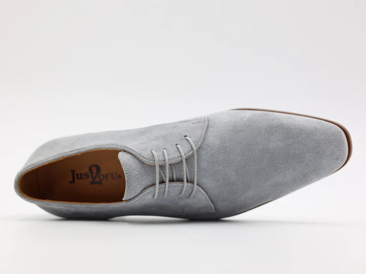 Melik Just2ofus Trouwschoenen Suède – Grijs