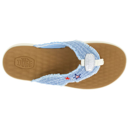 Trendy Dames Slippers – Denim Sterren