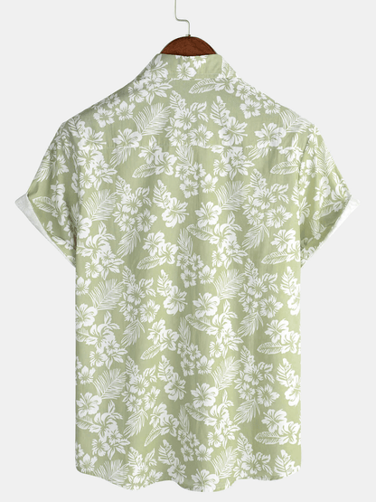 Janado®| Hawaïblouse met korte mouwen en bloemenpatroon