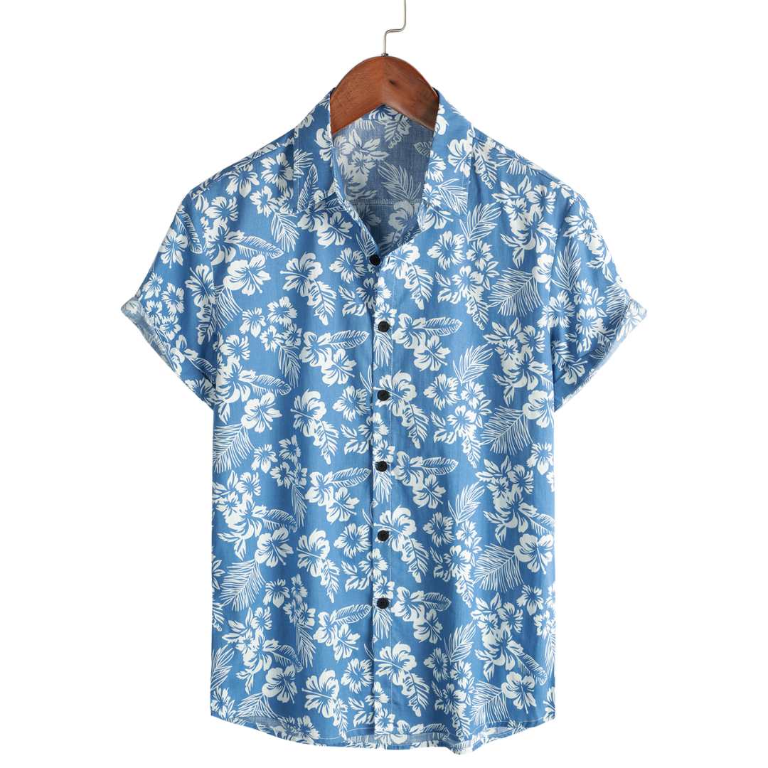 Janado®| Hawaïblouse met korte mouwen en bloemenpatroon