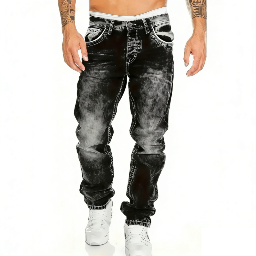 Comfort Stretchjeans voor Heren – Tijdloos Minimalistisch Design, Perfect voor Zomerdagen