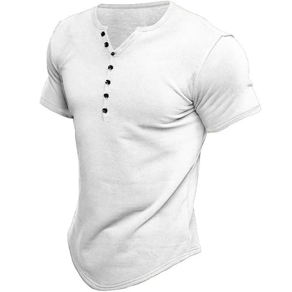 Henley Shirt Korte Mouw – Tijdloos en Casual