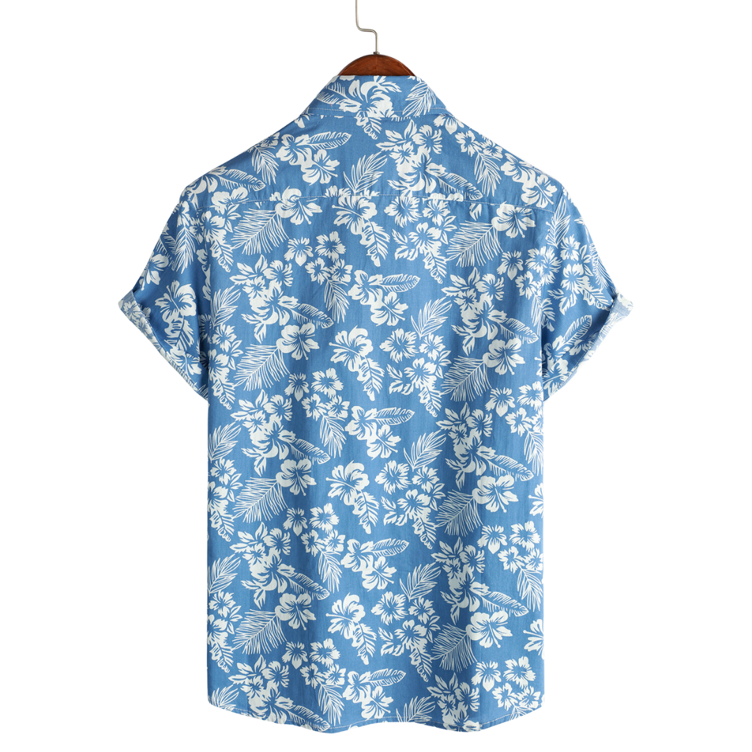 Janado®| Hawaïblouse met korte mouwen en bloemenpatroon
