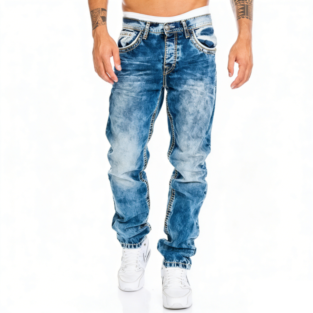 Comfort Stretchjeans voor Heren – Tijdloos Minimalistisch Design, Perfect voor Zomerdagen
