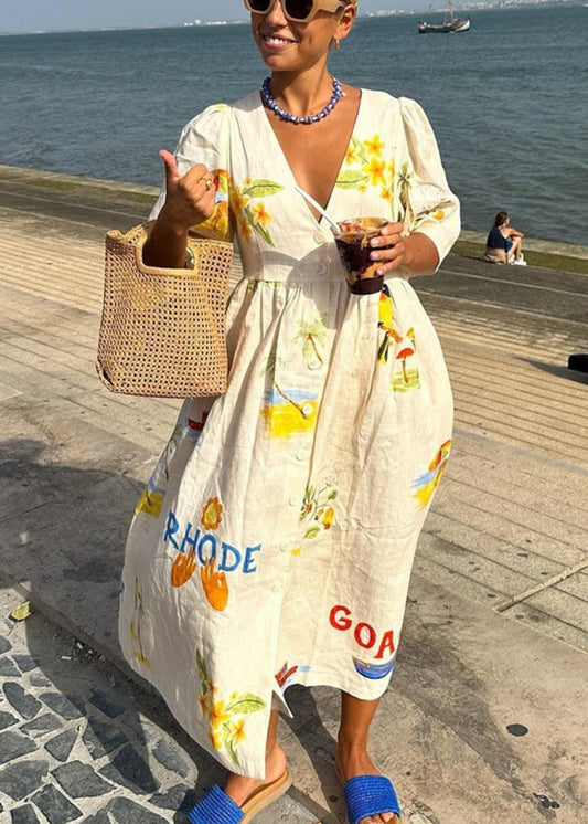 Ilona | Mediterrane jurk