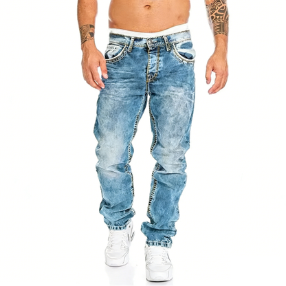 Comfort Stretchjeans voor Heren – Tijdloos Minimalistisch Design, Perfect voor Zomerdagen