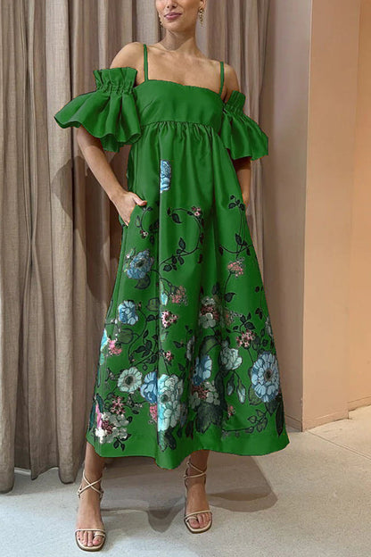 Arielle | Elegante jurk met unieke mouwen en praktische zakken