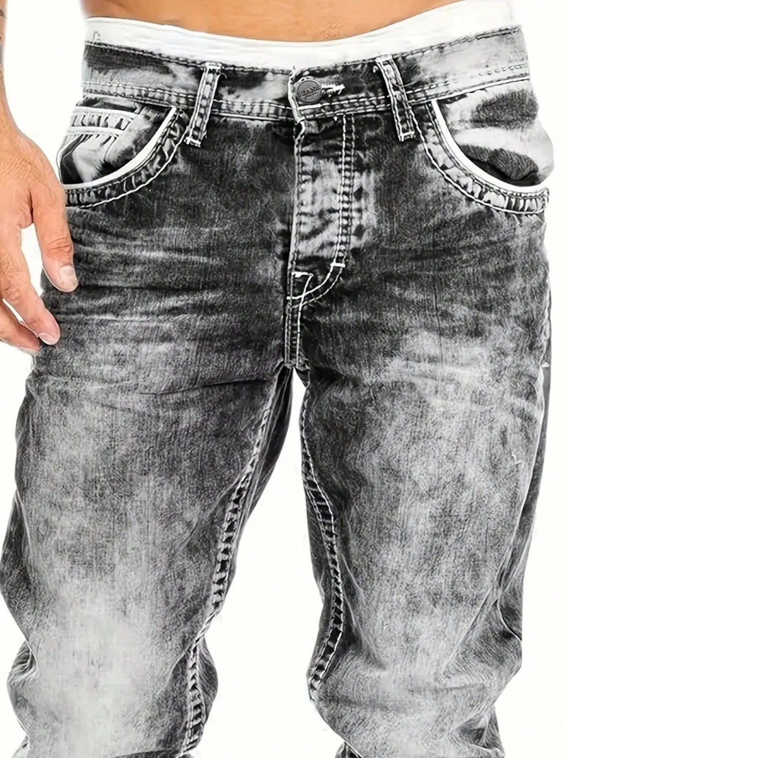 Comfort Stretchjeans voor Heren – Tijdloos Minimalistisch Design, Perfect voor Zomerdagen