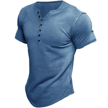 Henley Shirt Korte Mouw – Tijdloos en Casual