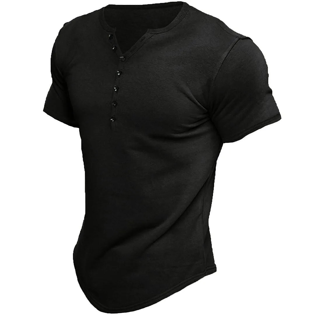 Henley Shirt Korte Mouw – Tijdloos en Casual