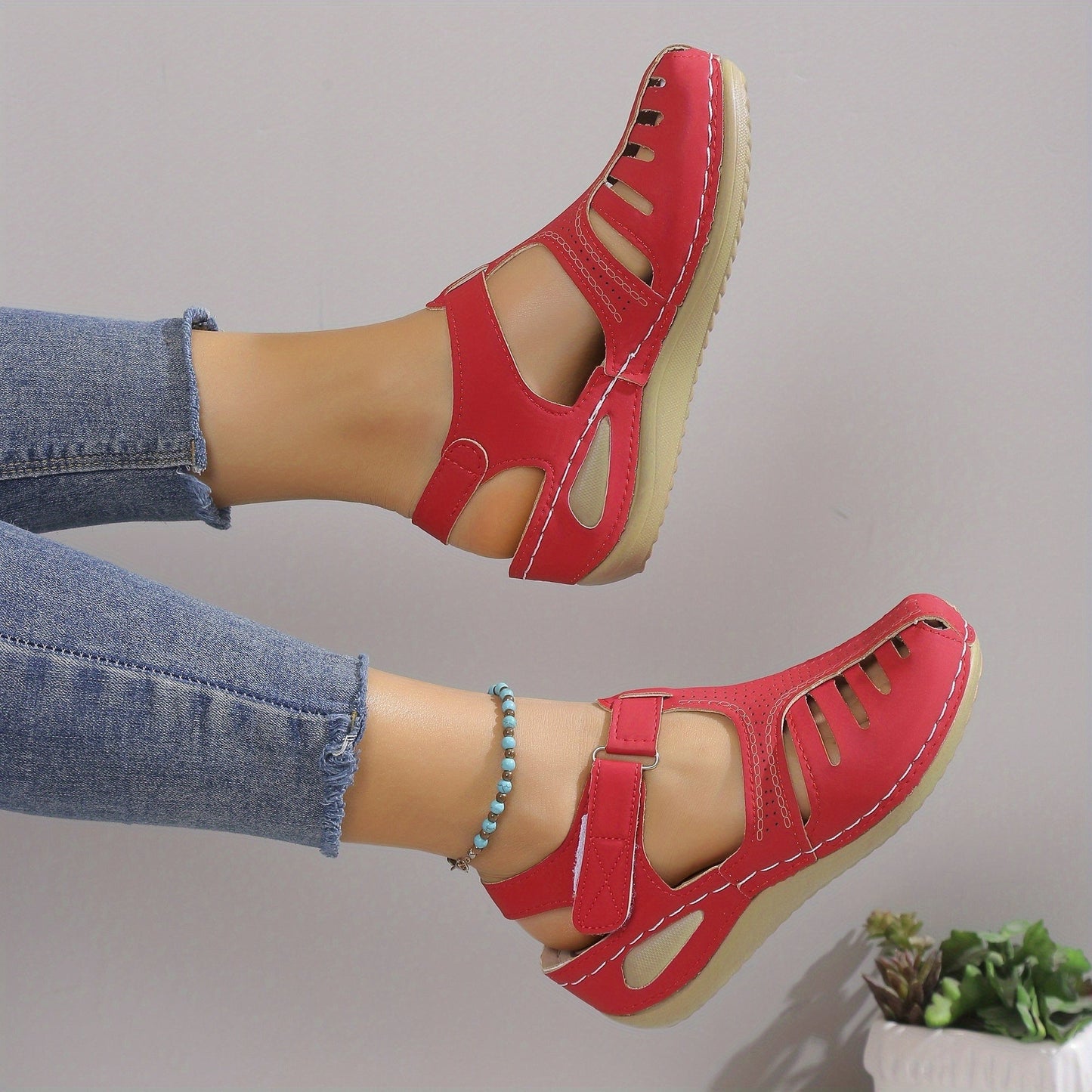 Leni – Comfortsandalen met een zachte verhoging