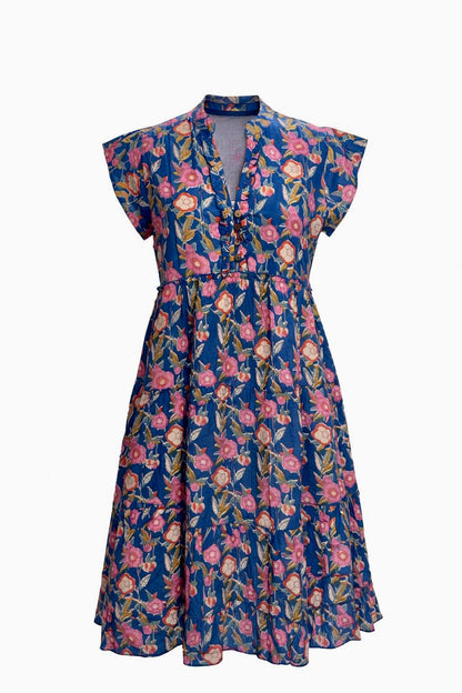 Amore midi jurk Blauw