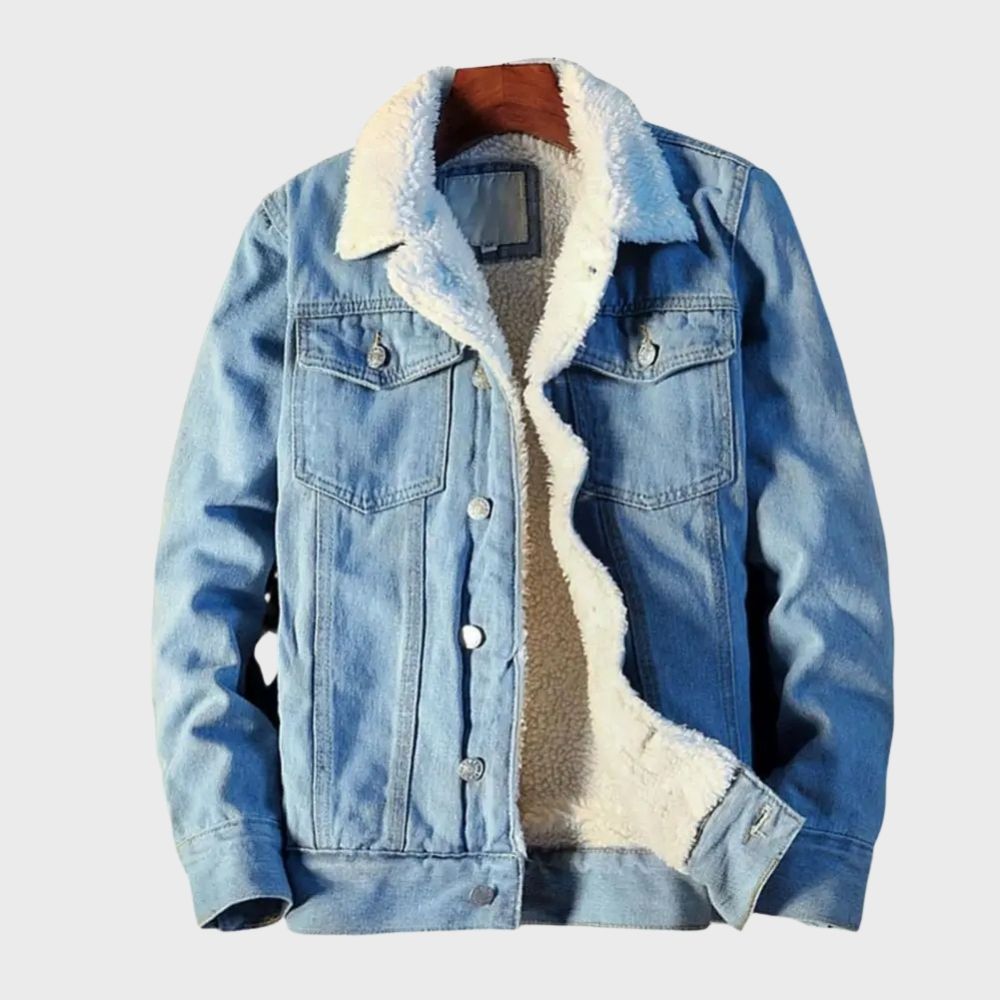 Heren Spijkerjas met Sherpa Voering | Warm & Stijlvol | Regular Fit