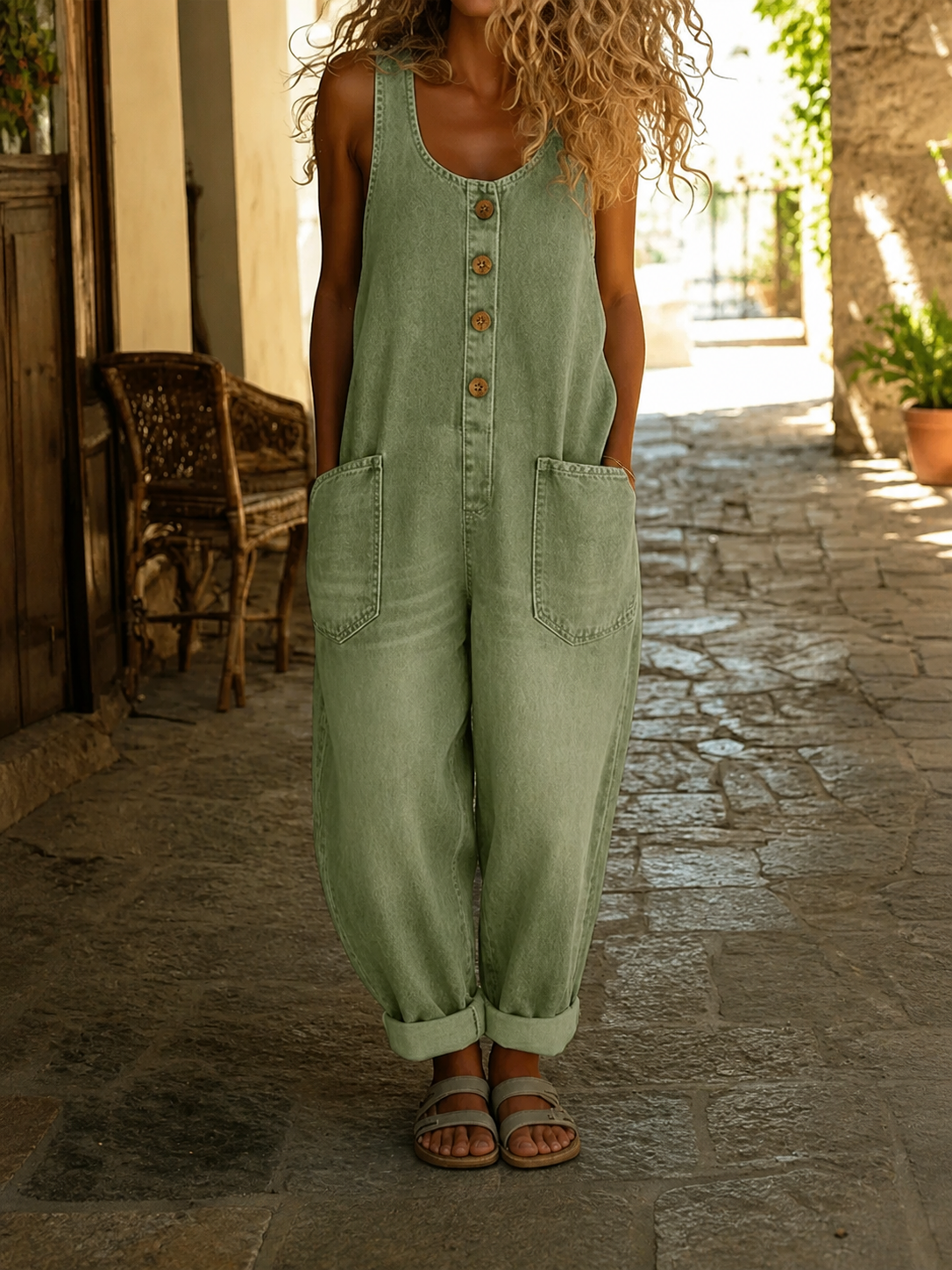 Lorabeth™ – Comfortabele denim overall
