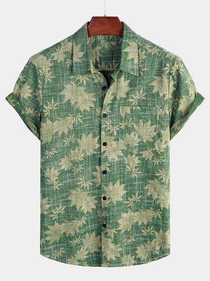 Janado®| Katoenen Hawaii Overhemd met Korte Mouwen