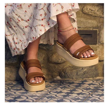 Casual Dames Slippers met Verhoogde Zool