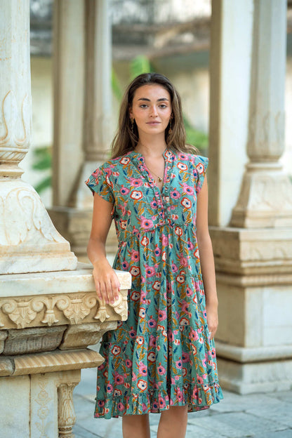 Amore midi jurk Groen