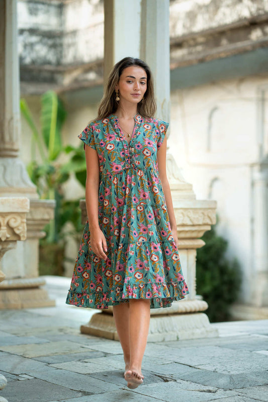 Amore midi jurk Groen