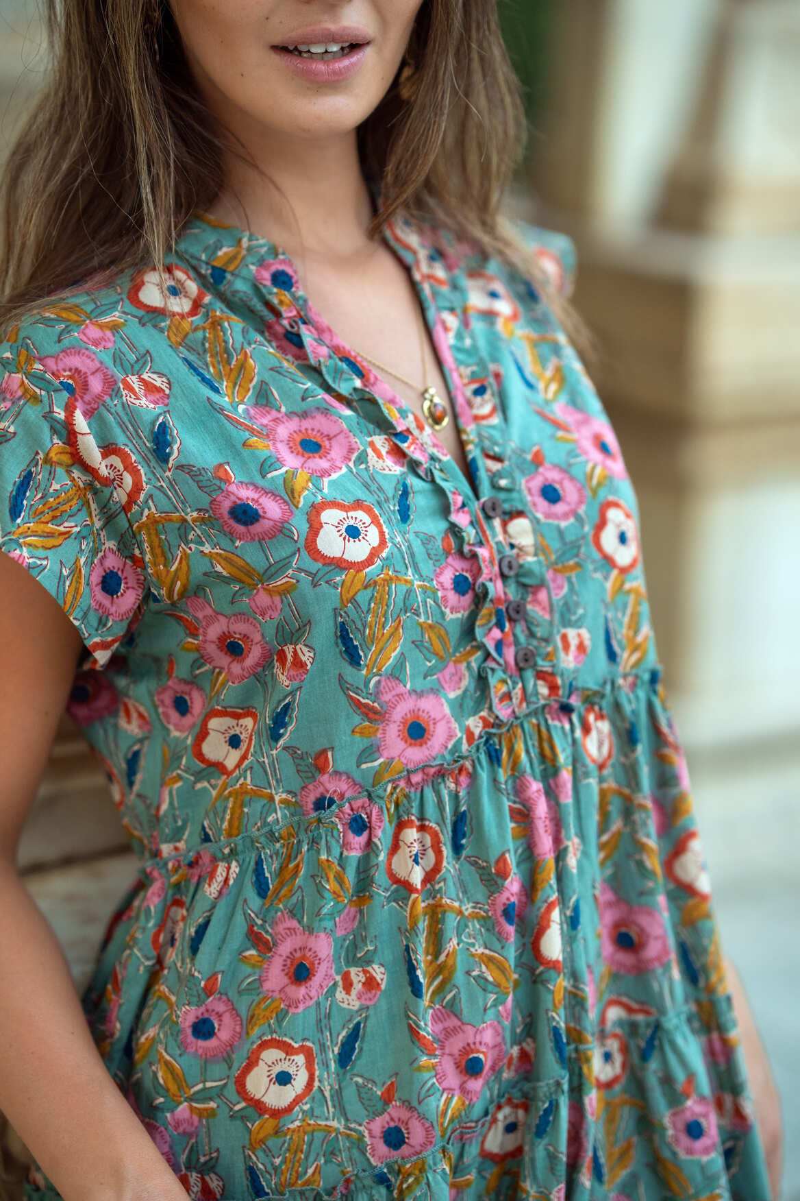 Amore midi jurk Groen