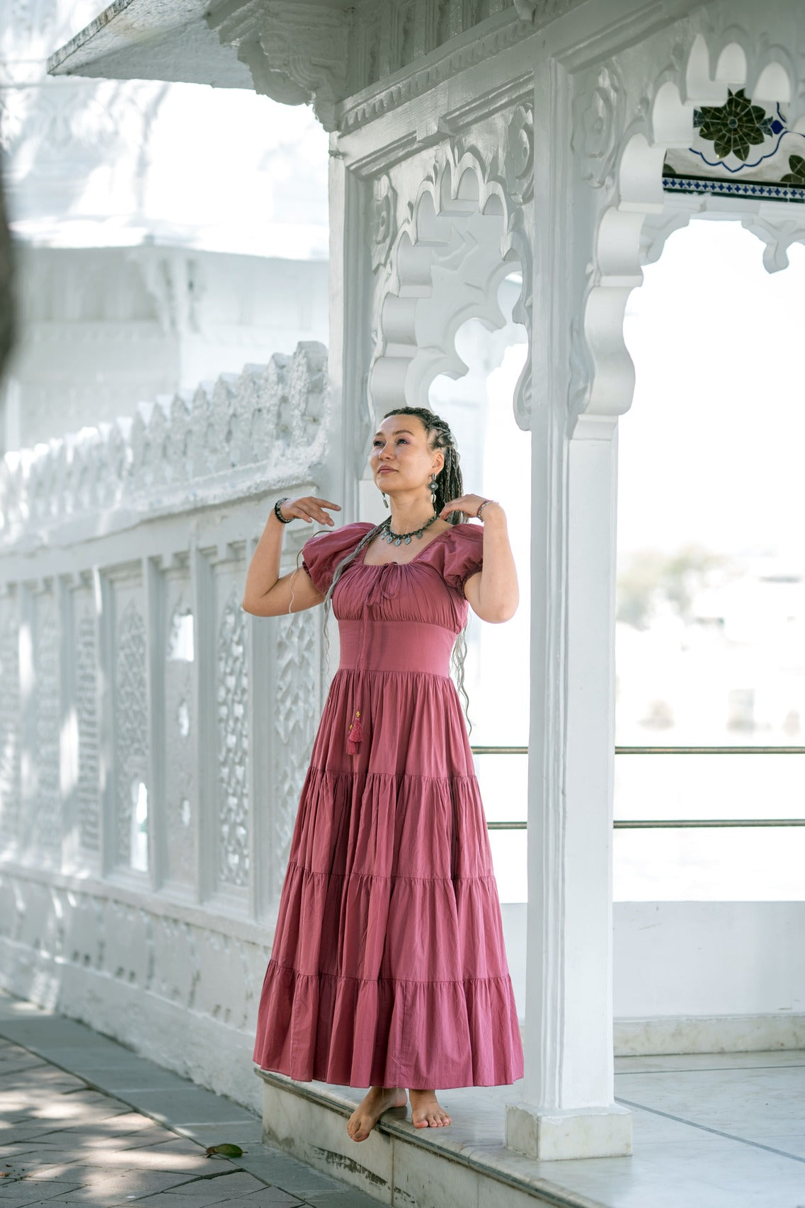 Vaiana Zomerjurk - Korte mouw Pastel roze