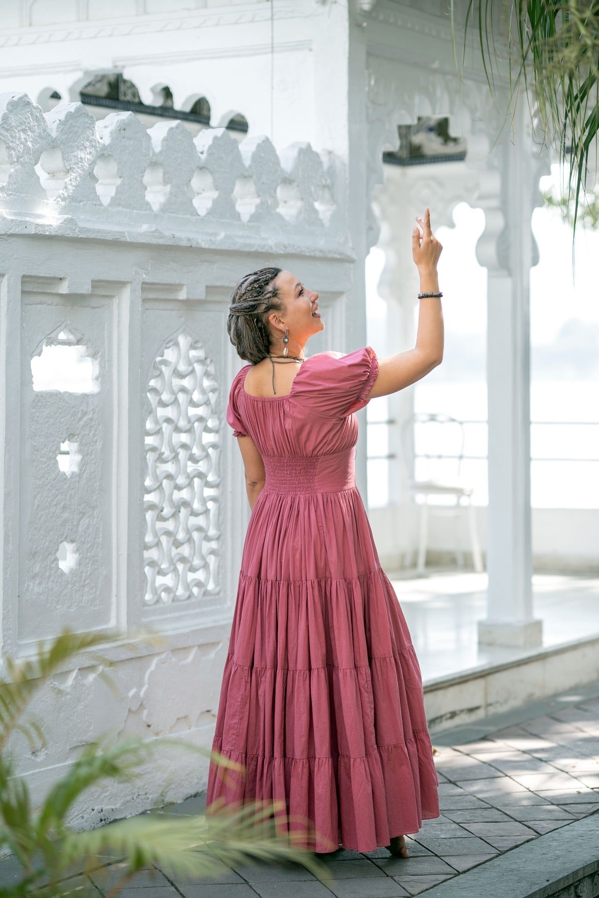 Vaiana Zomerjurk - Korte mouw Pastel roze