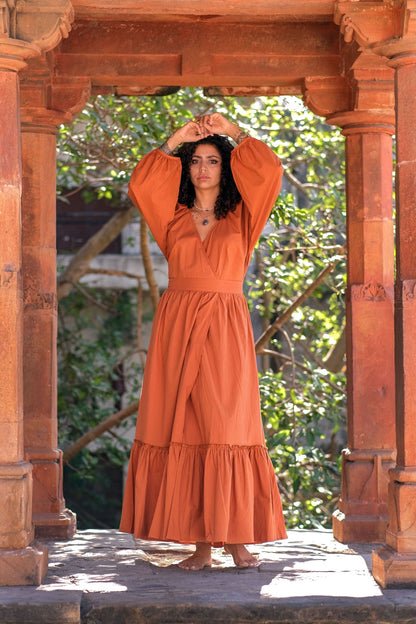 Devi Jurk Warm oranje