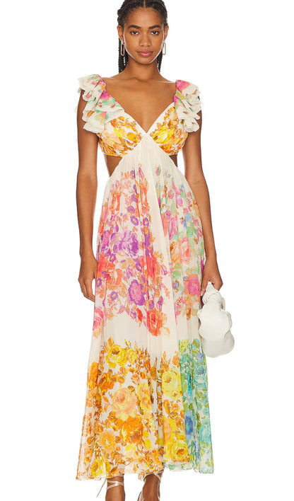 Kyra | zomerjurk met bloemenprint