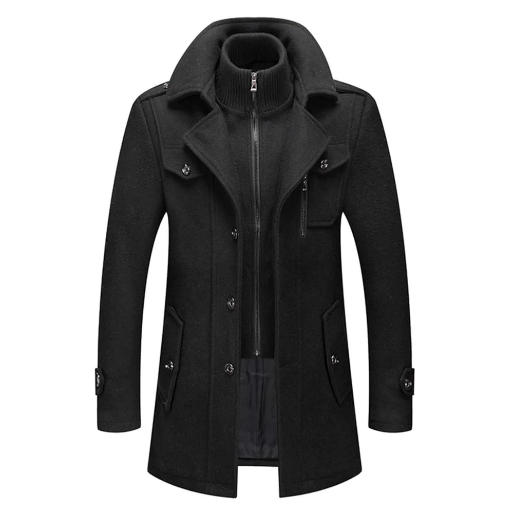 Winterjas Heren | Wolmix | Warm & Elegant