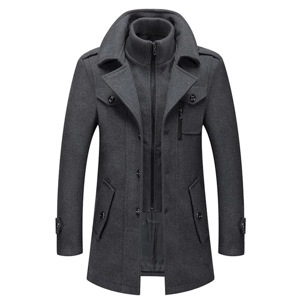 Winterjas Heren | Wolmix | Warm & Elegant