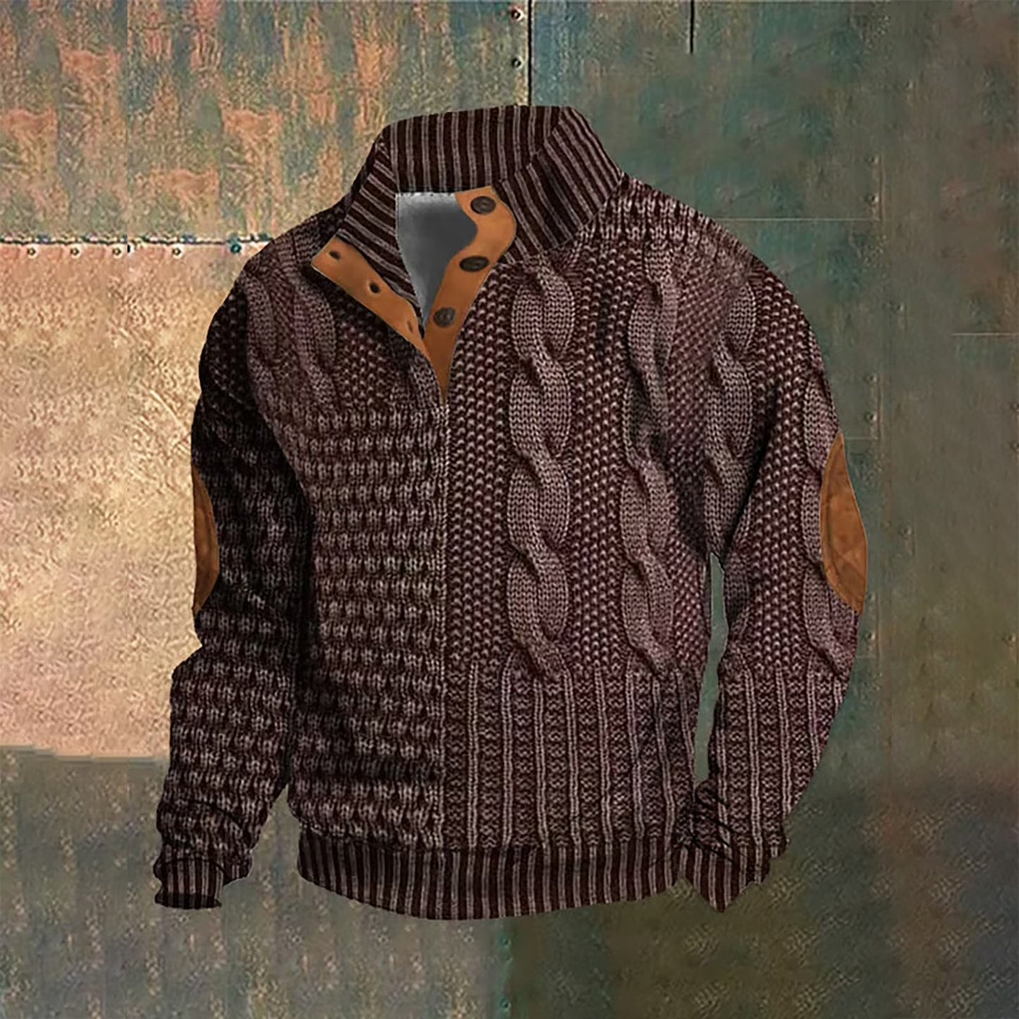 Van Delft Mode®| Wollen Trui met knoopsluiting