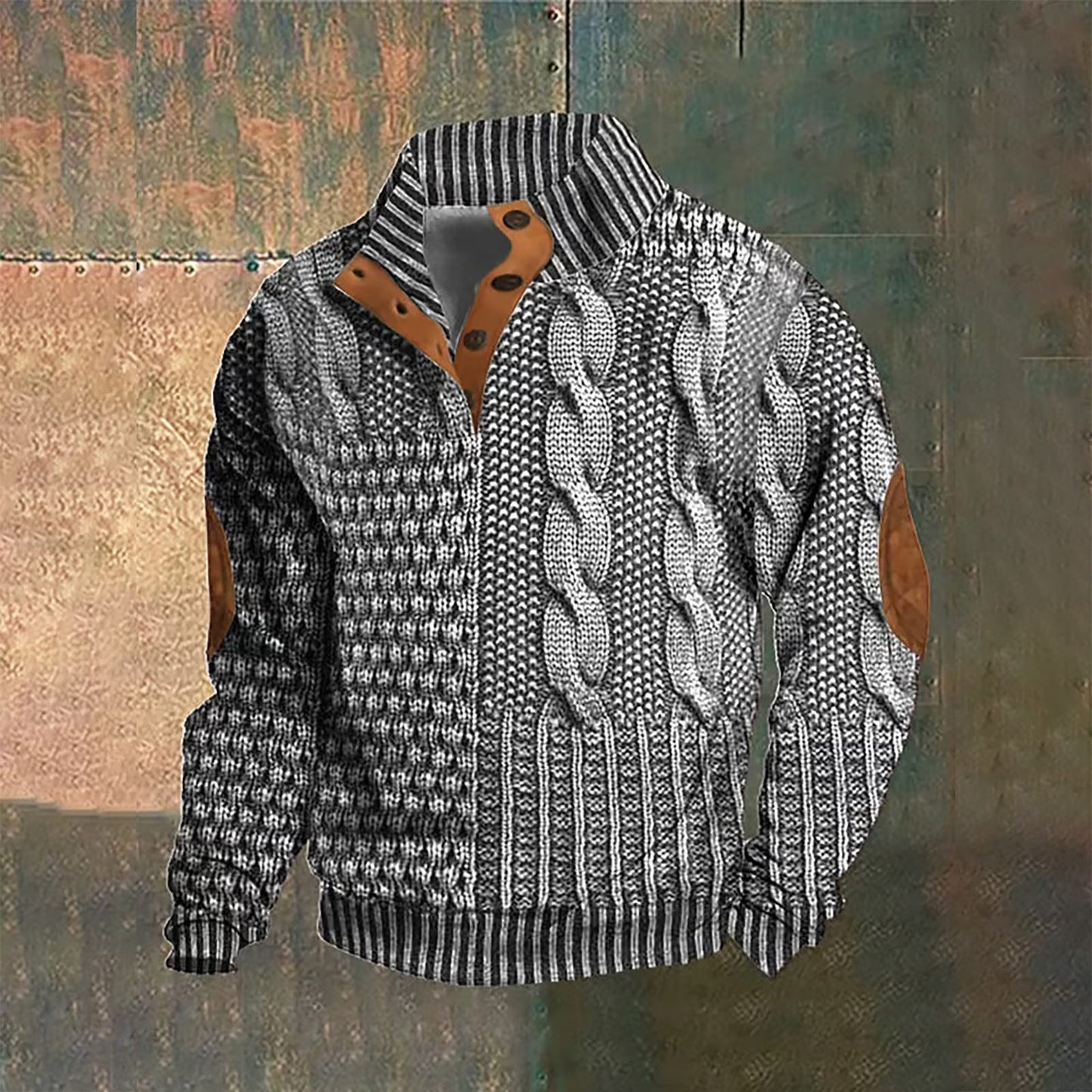 Van Delft Mode®| Wollen Trui met knoopsluiting