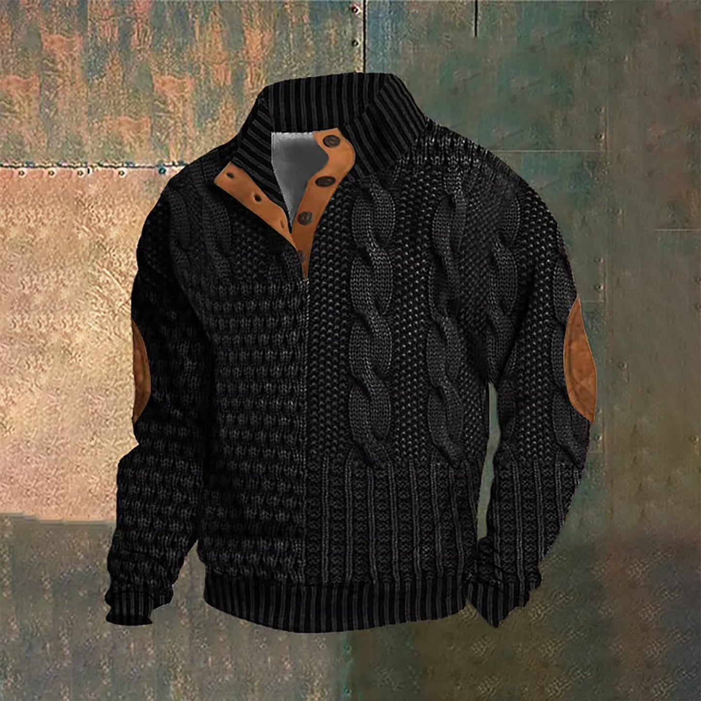 Van Delft Mode®| Wollen Trui met knoopsluiting