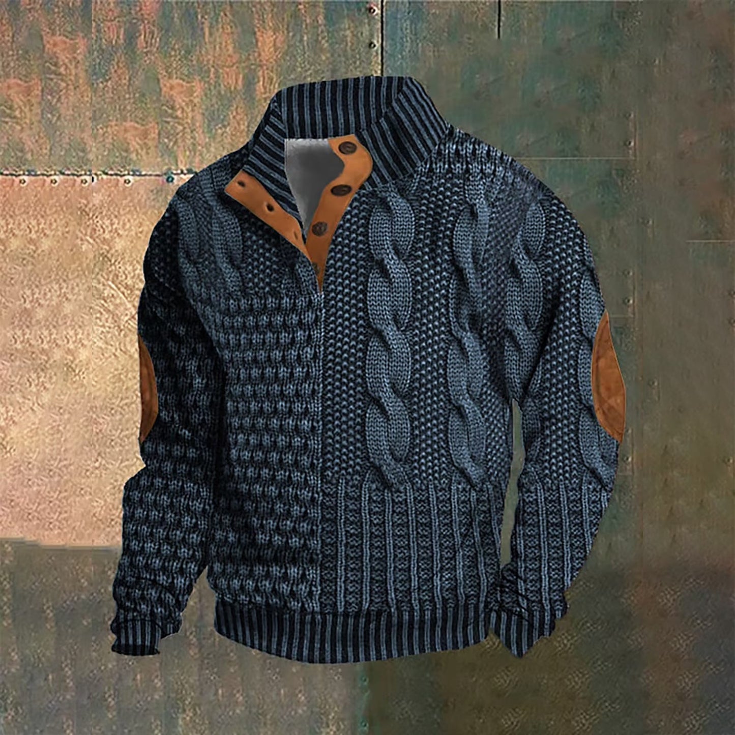 Van Delft Mode®| Wollen Trui met knoopsluiting