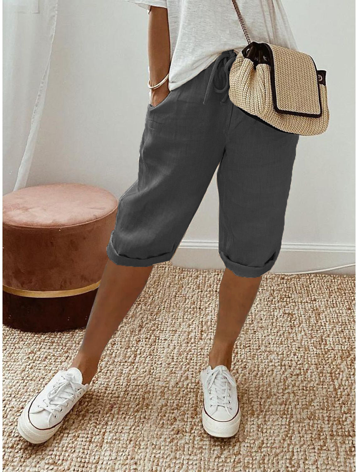 Lina™ Capri Broek – Casual Damesbroek met Comfortabele en Luchtige Pasvorm