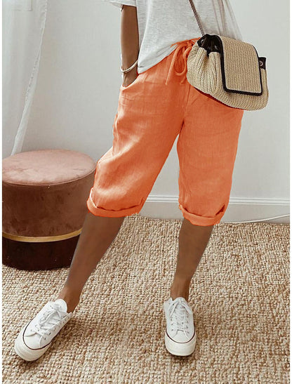 Lina™ Capri Broek – Casual Damesbroek met Comfortabele en Luchtige Pasvorm