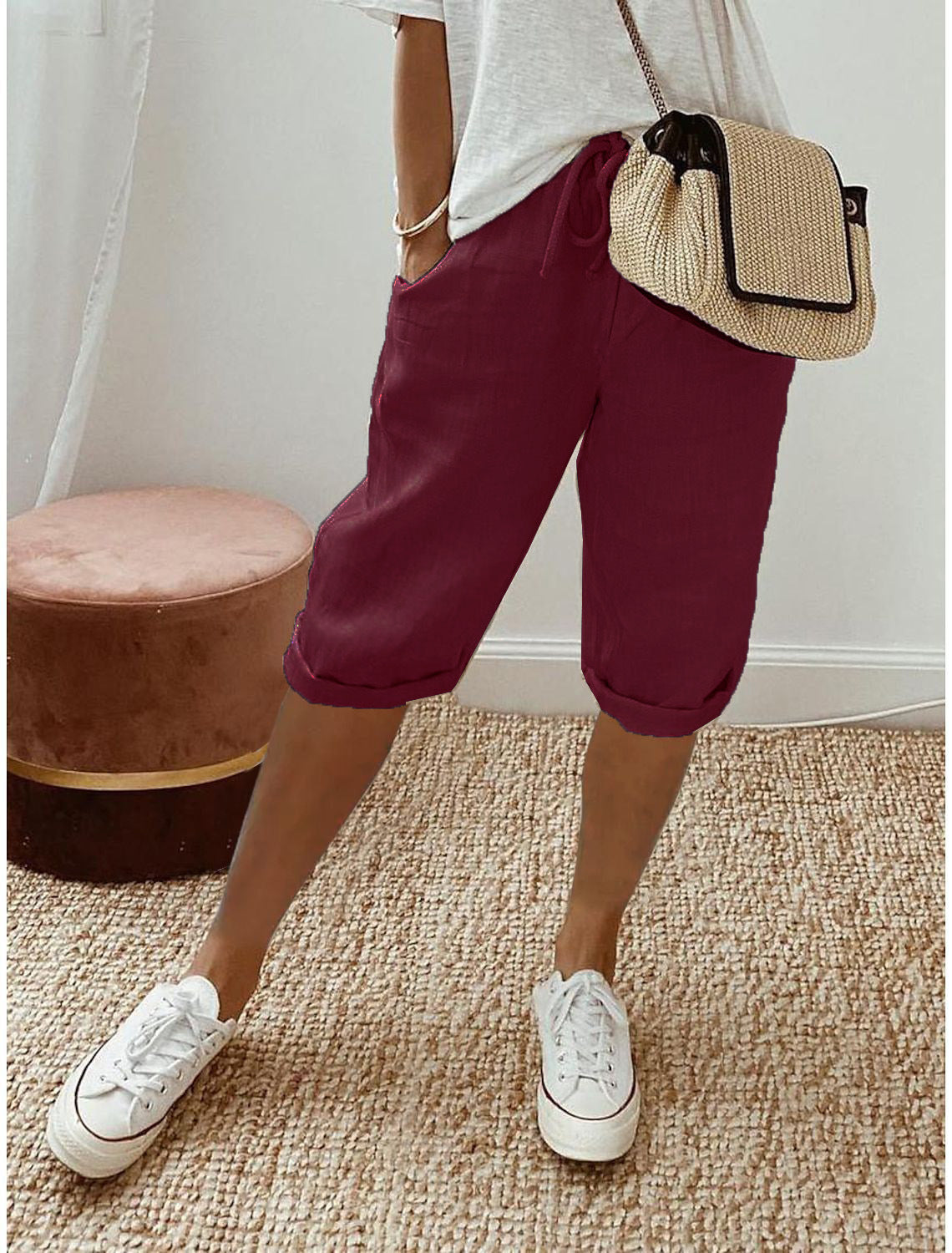 Lina™ Capri Broek – Casual Damesbroek met Comfortabele en Luchtige Pasvorm