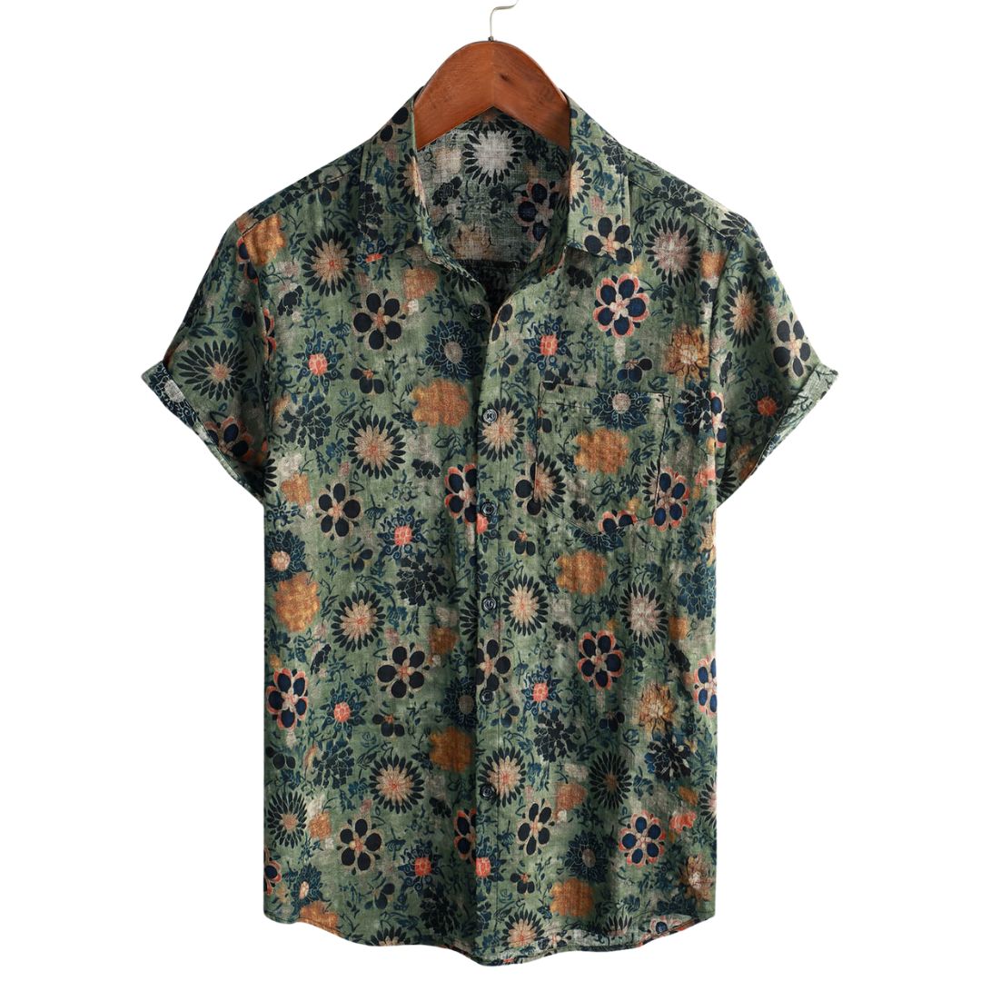 Janado®| Katoenen Hawaii Overhemd met Korte Mouwen