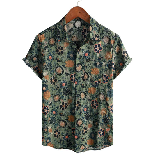 Janado®| Katoenen Hawaii Overhemd met Korte Mouwen