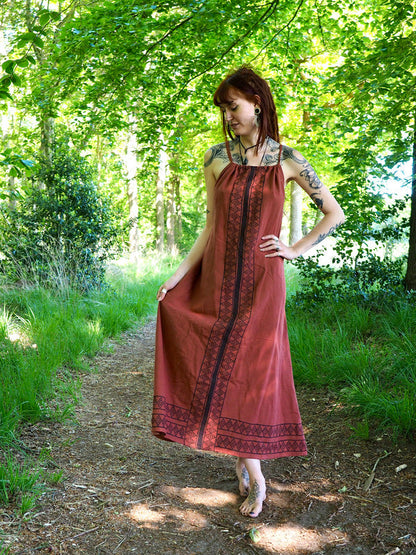 Stardust zomerjurk Warm bruin