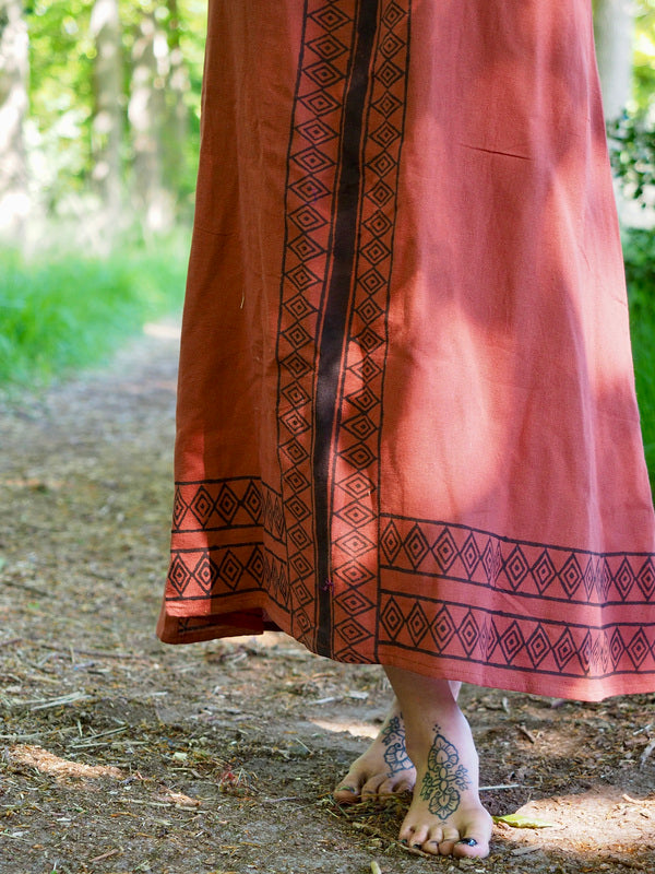 Stardust zomerjurk Warm bruin