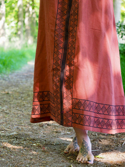 Stardust zomerjurk Warm bruin