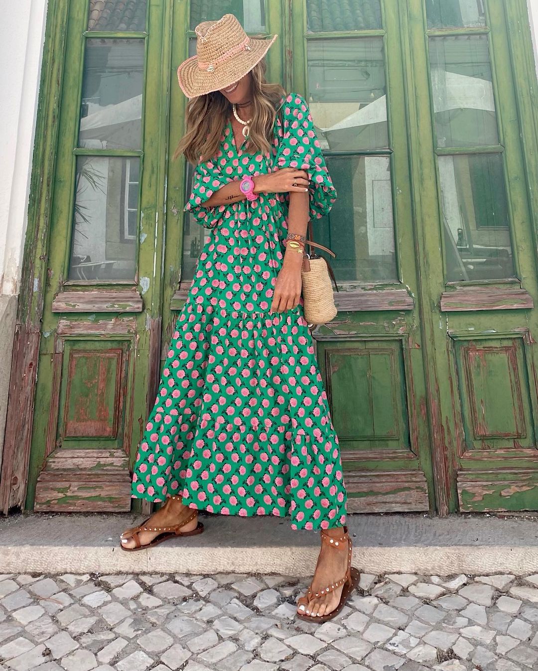 Bellona | Lange Boho-jurk
