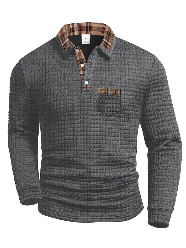 Janado® | Comfortabele heren polo met lange mouw