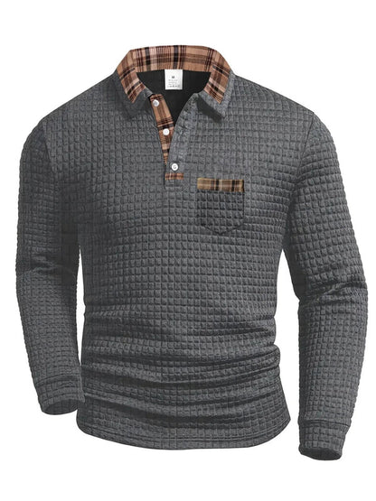 Janado® | Comfortabele heren polo met lange mouw