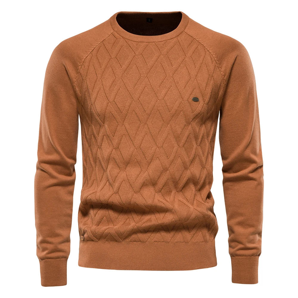 Van Delft Mode® | Herentrui Met Ruit Design
