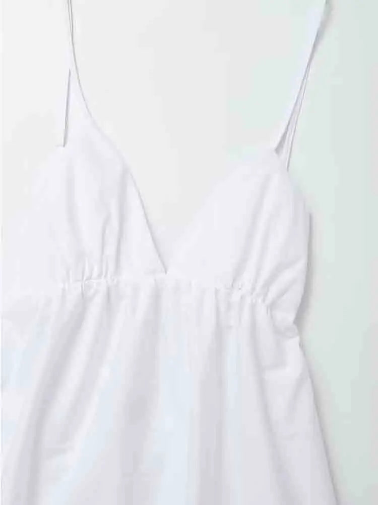 Klaudia | Witte Holiday-midi-jurk
