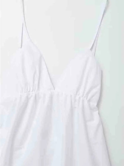 Klaudia | Witte Holiday-midi-jurk
